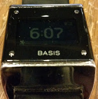 A photo of the Basis fitness tracker.