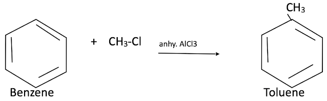 Friedel – crafts alkylation reaction of Benzene - Hydrocarbon notes