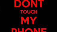 Don't touch phone mobile wallpaper