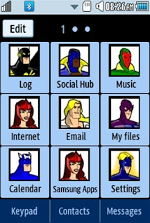 General Avengers Samsung Corby 2 Theme 1 Menu