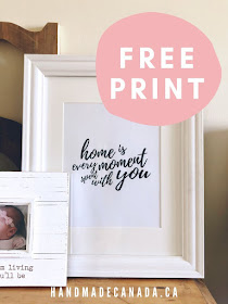 free print - home is every moment spent with you