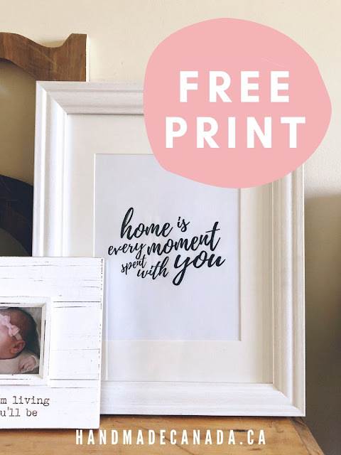 free print - home is every moment spent with you