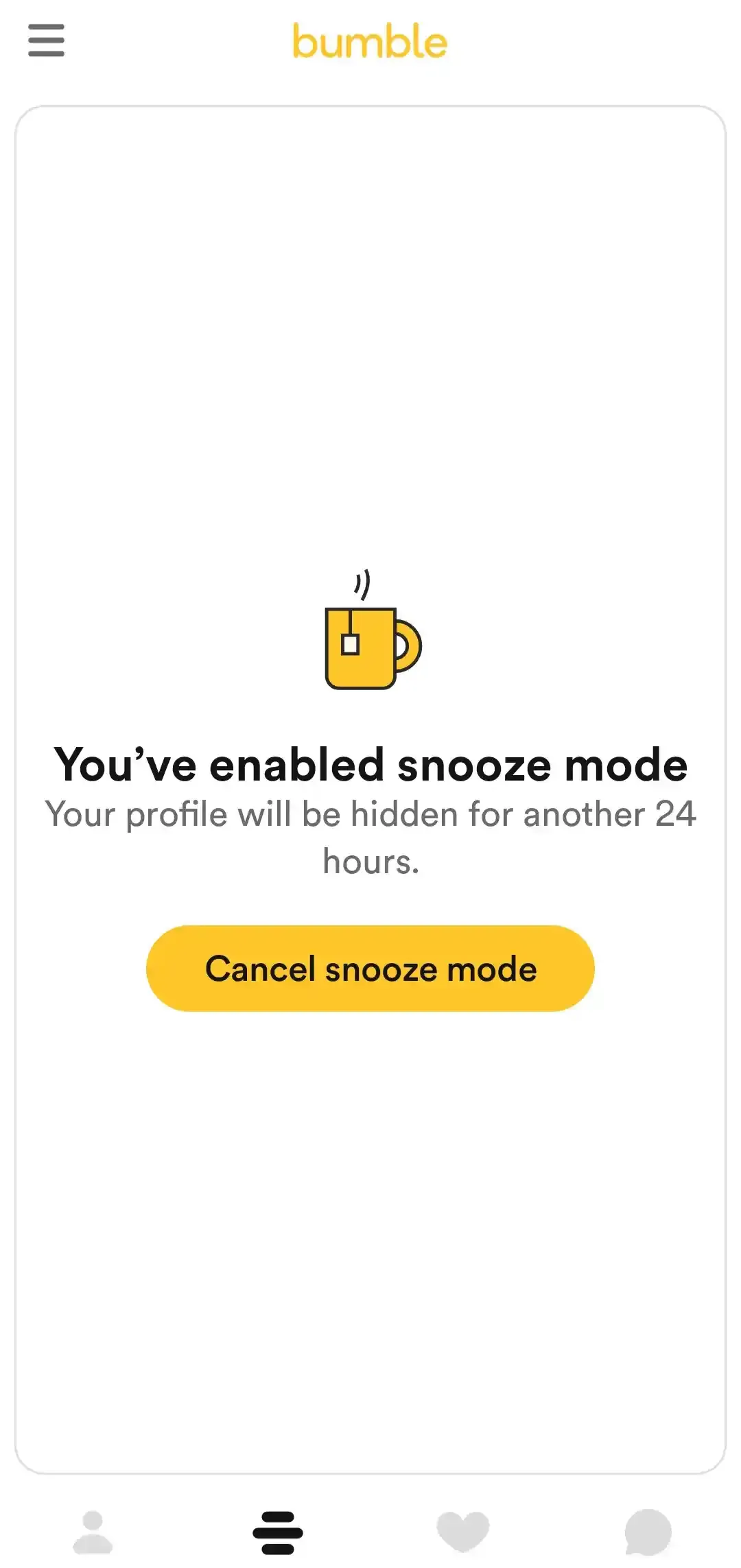 Disable snooze mode