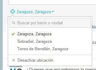 Alternativa de geolocalización con búsqueda de localización en Twitter