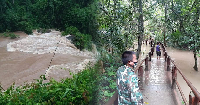 Haew Suwat Waterfall when the water floods