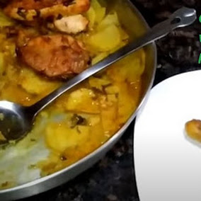 Chicken platter with baked potatoes 