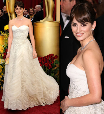 Penelope Cruz, now Academy Award winning actress, found her red carpet dress 