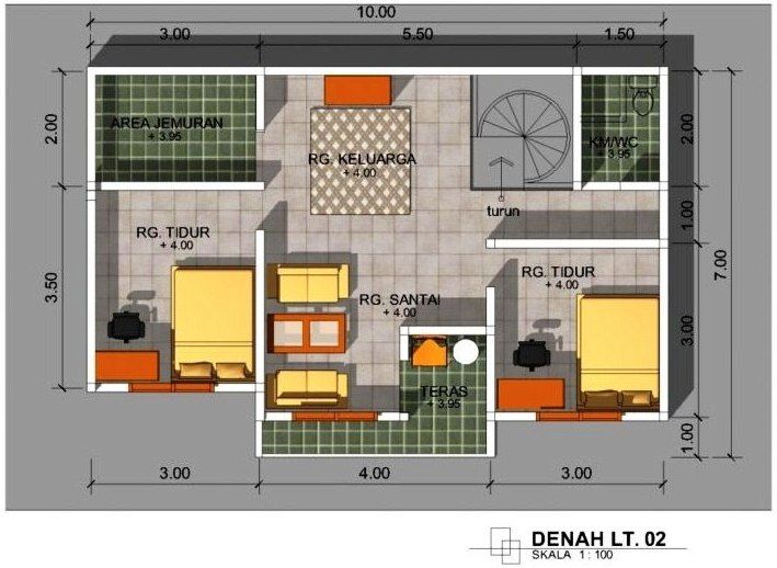 Lihat 51 Sketsa Denah Rumah Minimalis 1 Lantai 2 Foto 