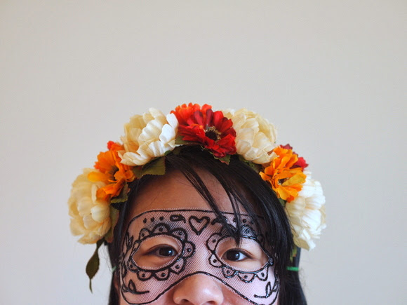 DIY Tulle Mask for Halloween