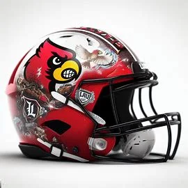 Louisville Cardinals Harry Potter Concept Football Helmet