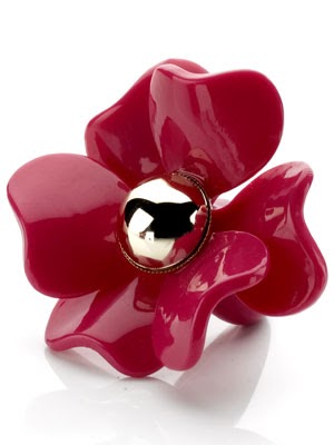 Accessorize Pink Plastic Flower Ring