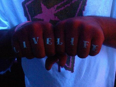 These are invisible tats that only show under black light and UV ink tattoos 