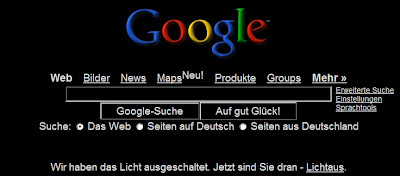 google allemagne sans lumiere