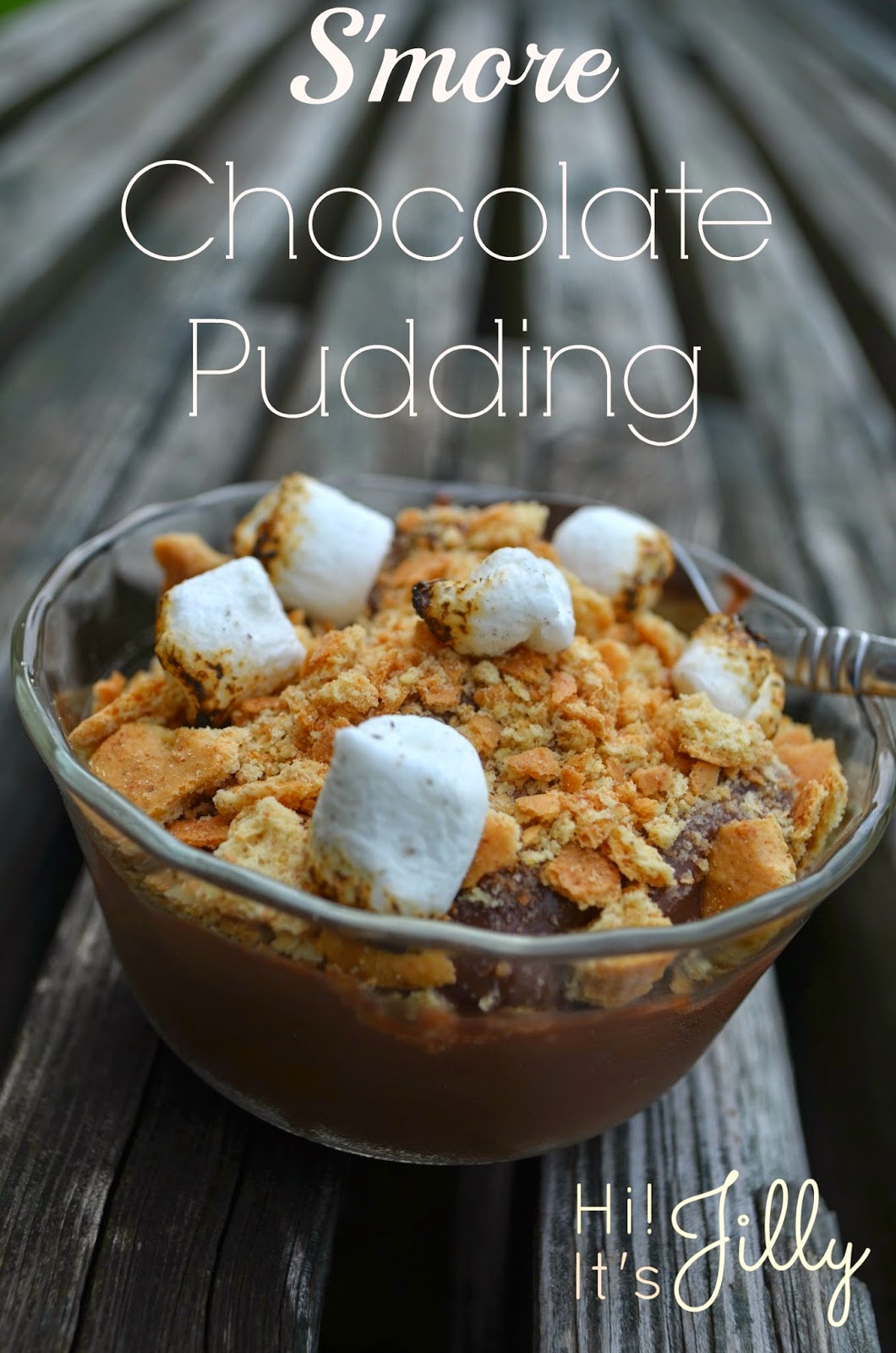 Add some toasted marshmallows and graham crackers to your Kozy Shack chocolate pudding for a s'more in a bowl!! #puddinglove #yum #smores