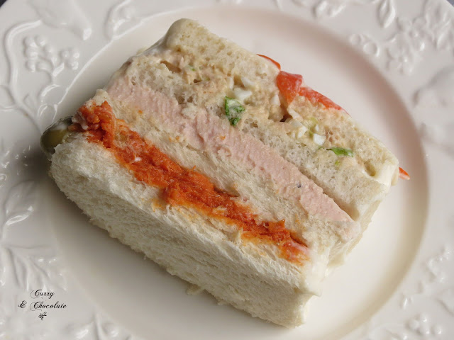 Tarta de pan de molde, smorgastarta o sandwichón – Sandwich layer cake