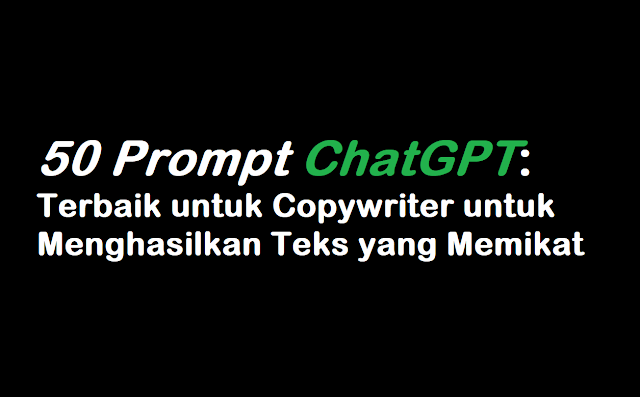 menggunakan ChatGPT untuk copywriting,