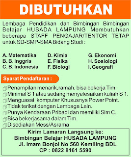 Bimbingan Belajar HUSADA Lampung