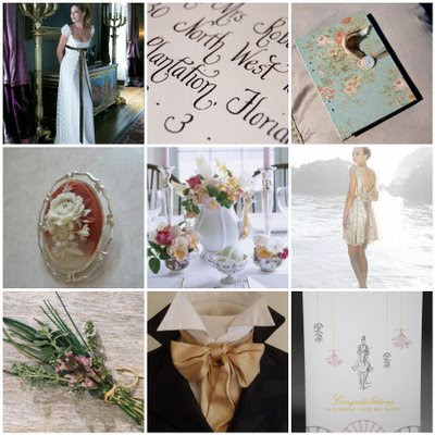 Jane Austen Regency Wedding Board