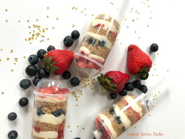 no bake berry cheesecake push pop