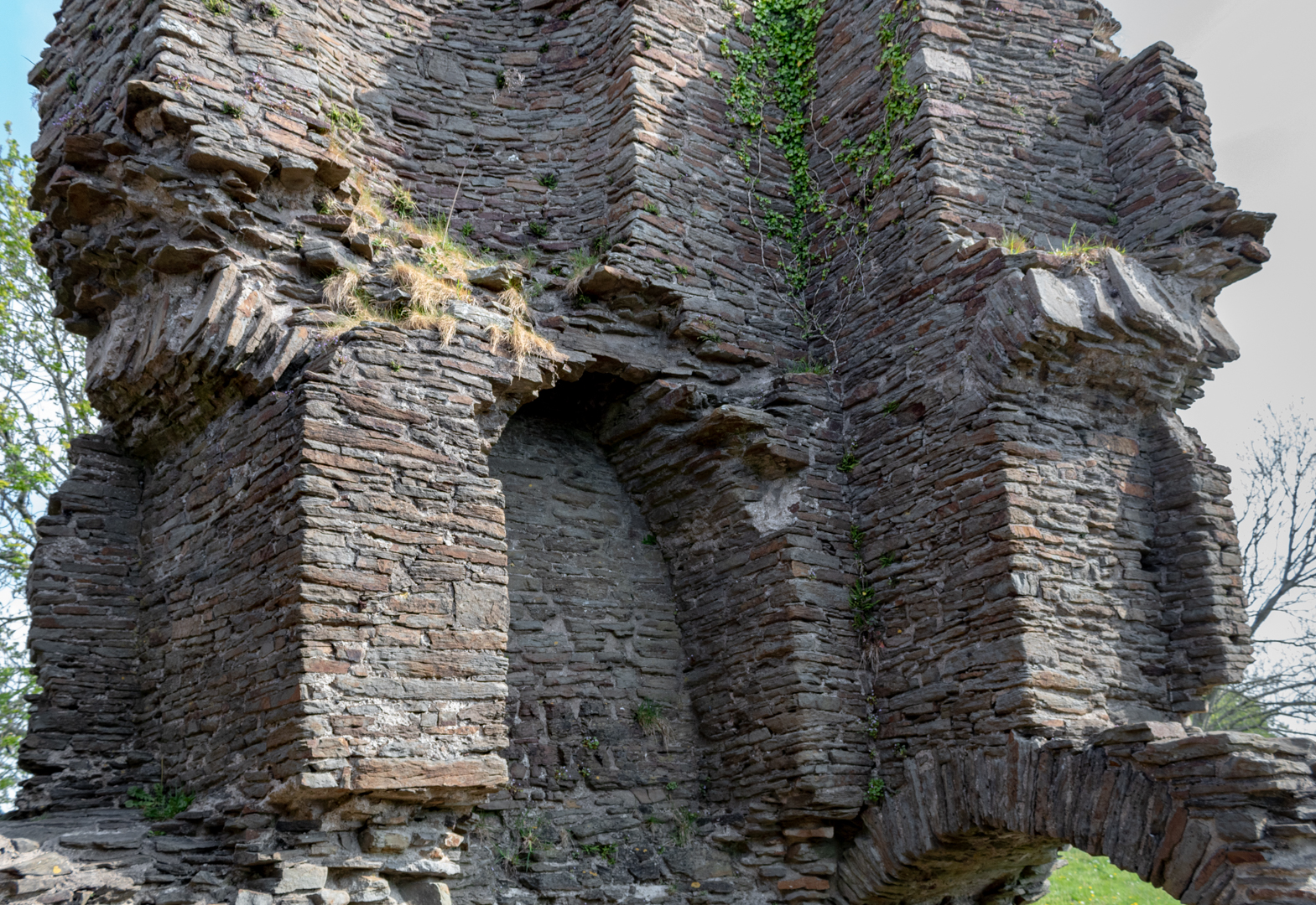 Lougher Castle  on the north of the gower coast