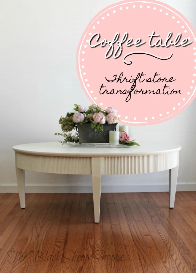 Coffee table thrift store transformation.