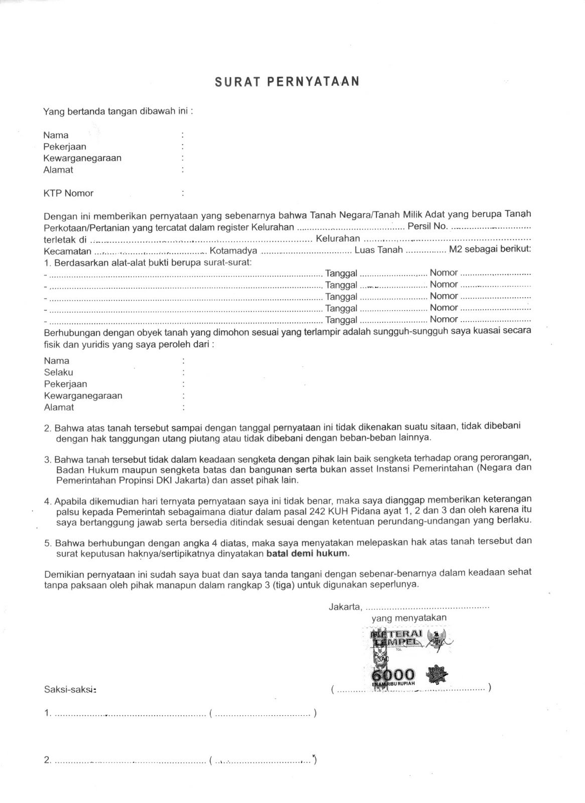 RT 017 RW 05 TANJUNG DUREN SELATAN: TAHAP V & VI : ASPEK 