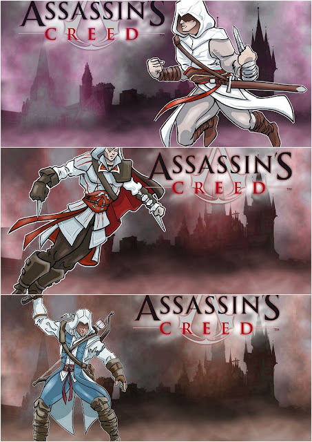 Assassin's Creed Free Printable Invitations, Labels or Cards.