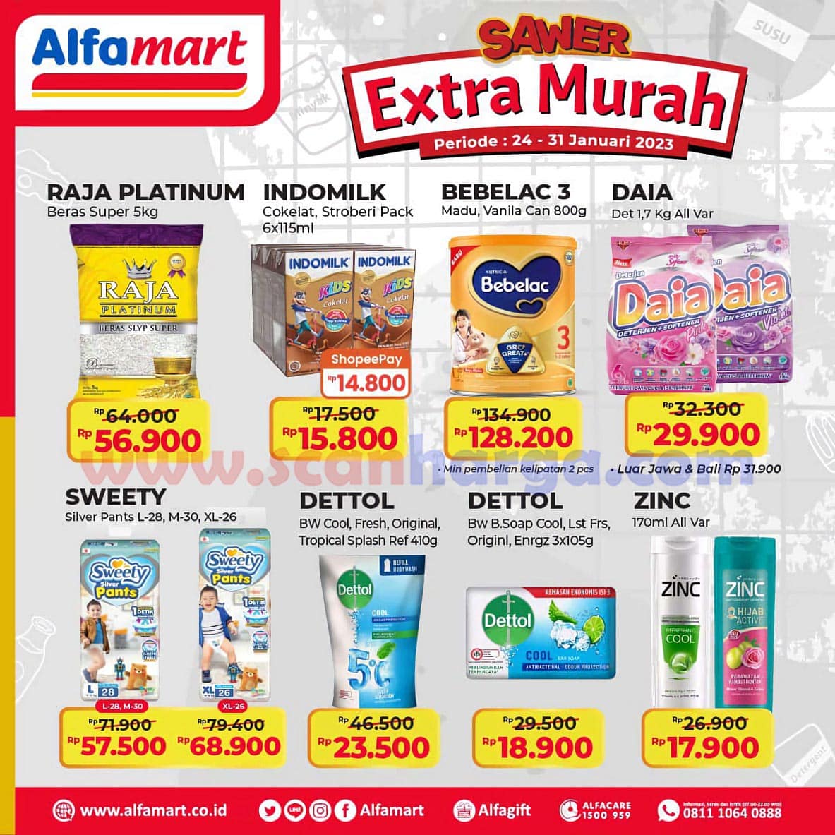 Promo Sawer Alfamart Extra Murah Terbaru 24 - 31 Januari 2023