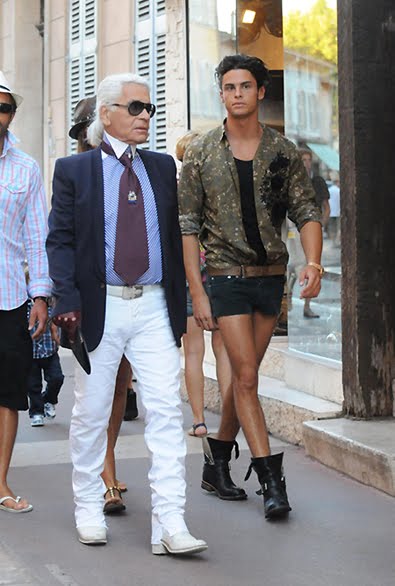 baptiste giabiconi karl lagerfeld. Karl Lagerfeld and BOYFRIEND