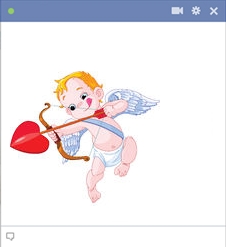 Facebook cupid emoticon