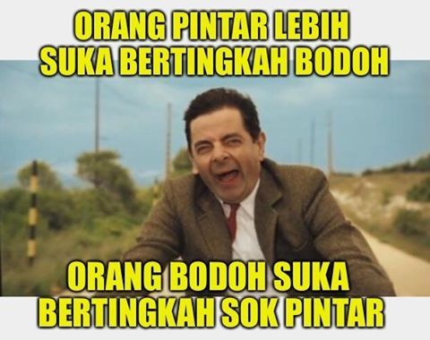 tidak ada manusia bodoh