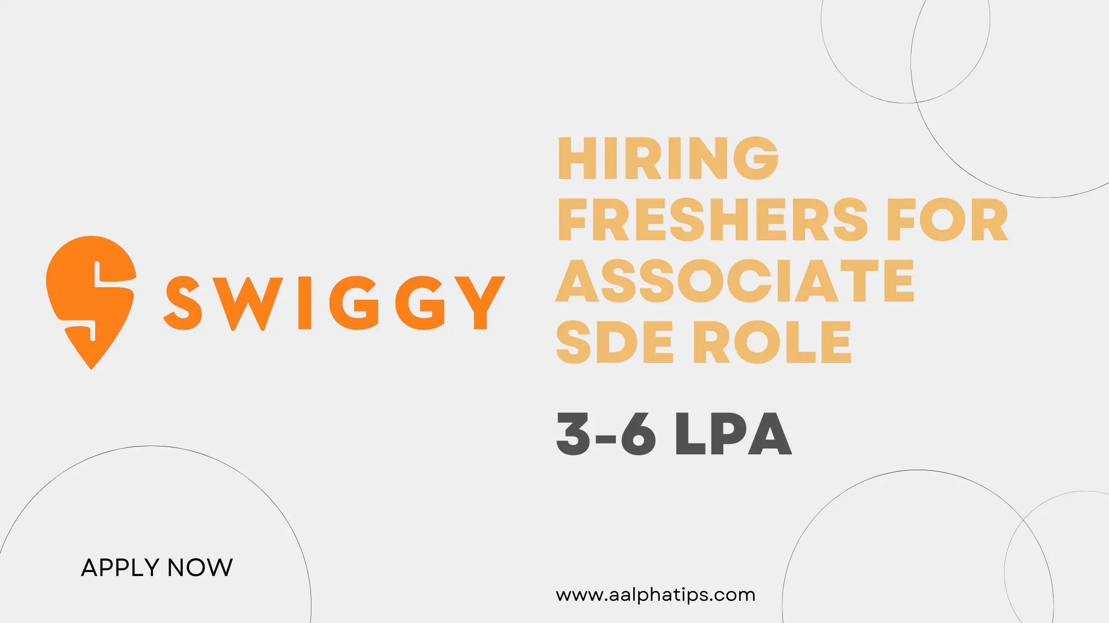 Swiggy Hiring Freshers for Associate SDE Role | 3-6 LPA