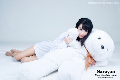 Im-Soo-Yeon-White-Dress-Shirt-02-very cute asian girl-girlcute4u.blogspot.com