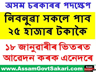 Assam Govt. Financial Assistance 2021