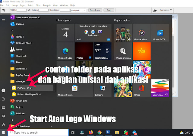 Gambar Menghapus Program Yang Terpasang di Windows 10