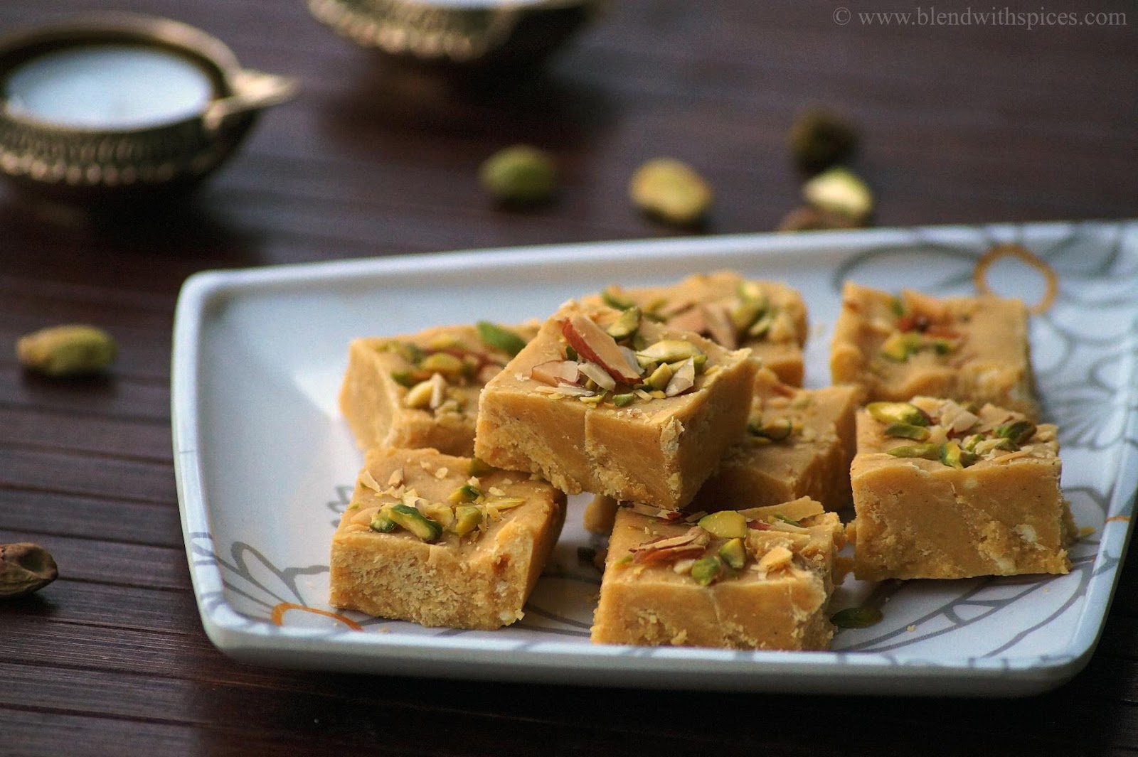 how to make besan milkmaid burfi recipe, easy diwali sweets, indian sweets, easy besan burfi 