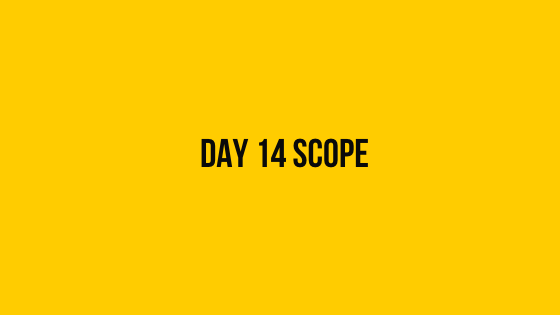 Hackerrank Day 14 scope 30 days of code solution