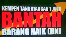 PETITION BANTAH BARANG NAIK ONLINE