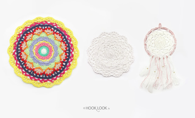 crocheter un mandala, une rosace, un napperon et un attrape-rêves