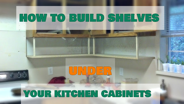 Fix Lovely: How to build shelves under your kitchen cabinets