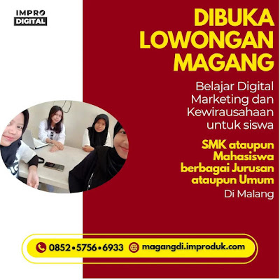 Progam Magang Bisnis Online Malang, PKL SMK Bisnis Digital, Magang Mahasiswa Bisnis Digital, Internship Digital Marketing