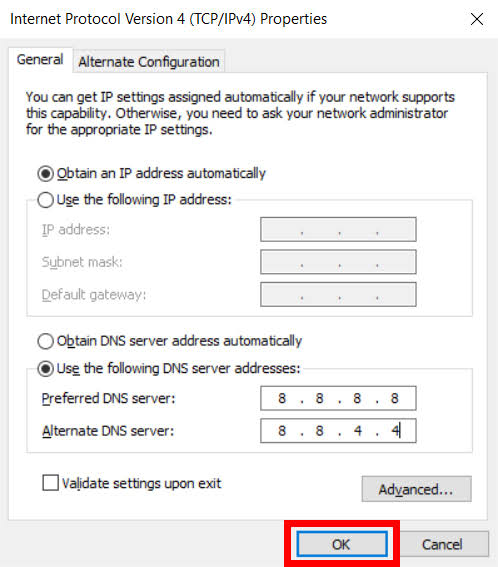 Set-dns-automatically
