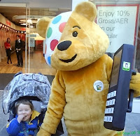 Toddler and Pudsey Bear