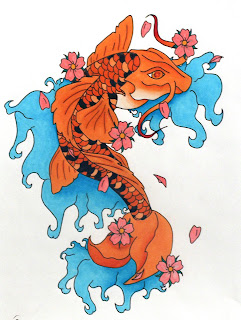 Beautiful Japanese Koi Fish Tattoo Designs 6