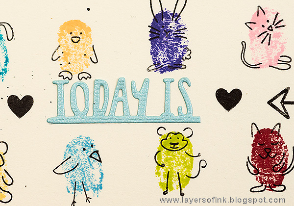 Layers of ink - Fingerprint Doodles Art Journal Page Tutorial by Anna-Karin