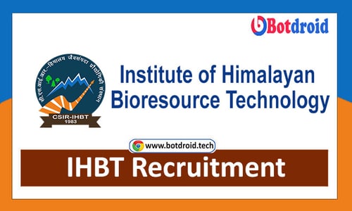 CSIR IHBT Recruitment 2021, Apply for IHBT Palampur Recruitment Job Vacancies