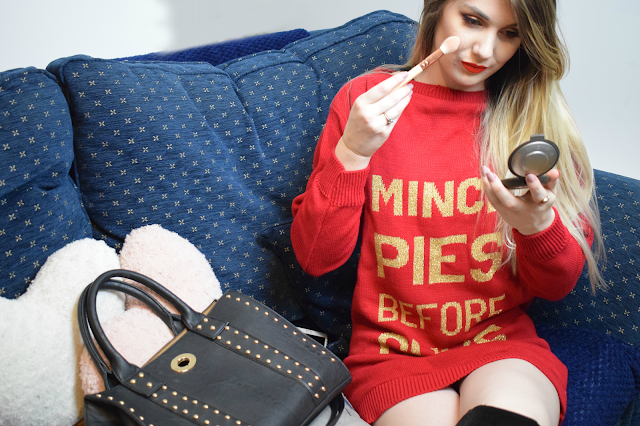 PrettyLittleThing Mince Pies Before Guys Jumper Dress