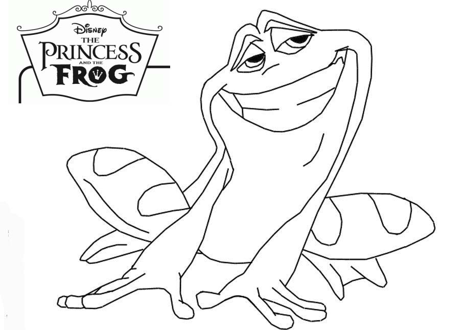 Princess And The Frog Coloring Pages 1