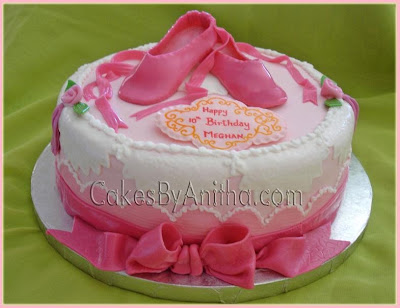 Ballet shoes Ballerina cake