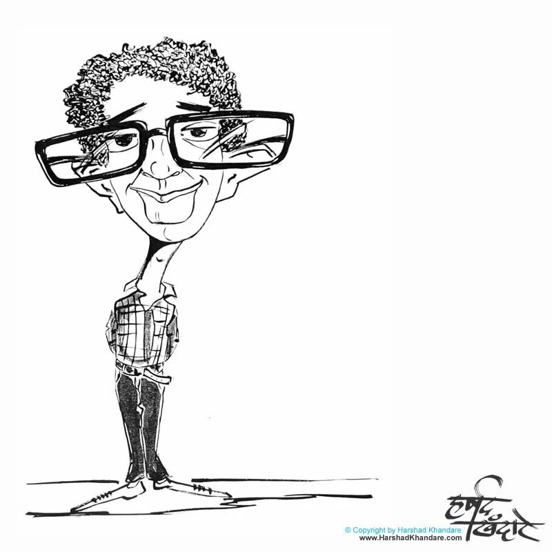 Caricature by Harshad Khandare